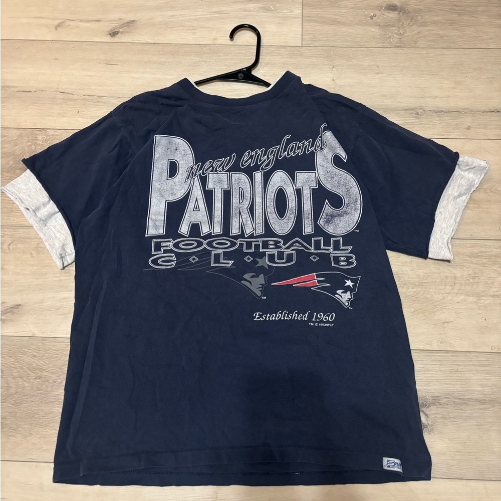 New England Patriots Navy Blue Short Sleeve Tee